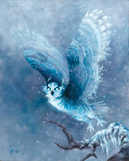 Frost Owl Painting