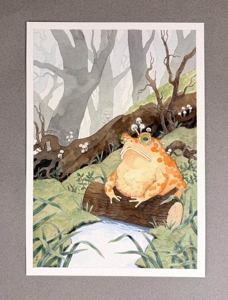 Full image of original artwork, photographed on neutral background with warm light