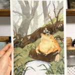 full view of original artwork, photographed in my atelier with natural light