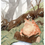 Scanned image of Woodland Guardian, retouched in order to resemble the original colors