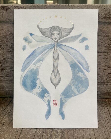 Rorschach's Lepidoptera 2, Version Cyanotype