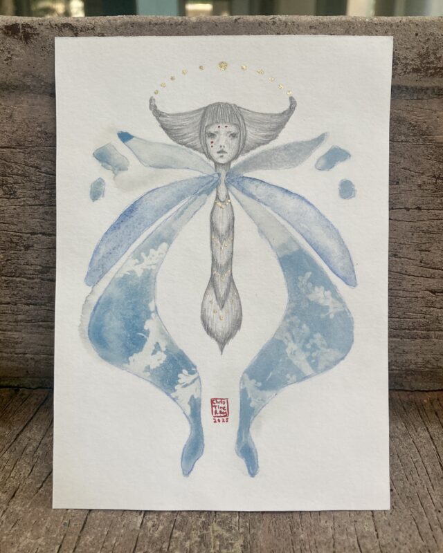 Rorschach's Lepidoptera 2, Version Cyanotype