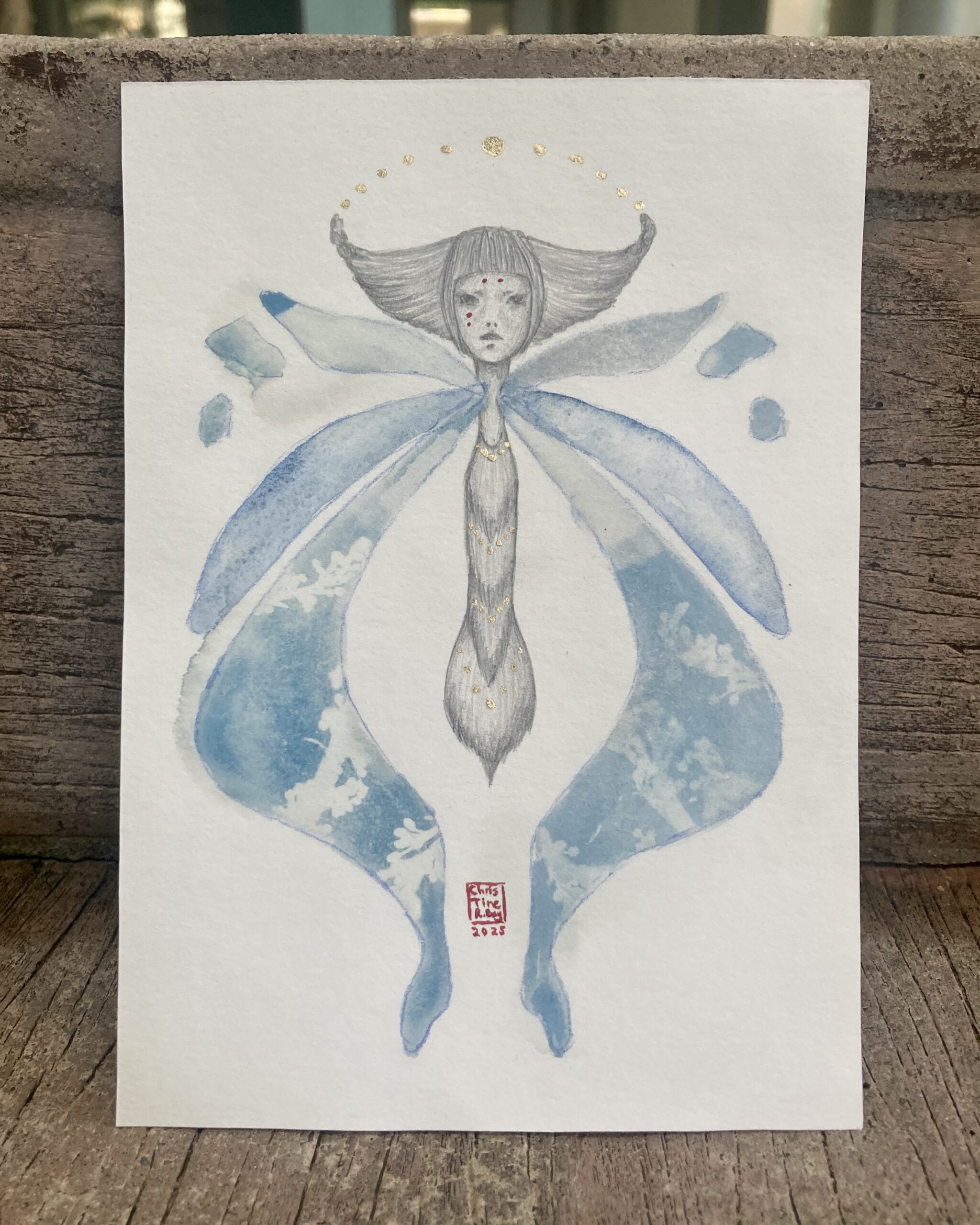 Rorschach's Lepidoptera 2, Version Cyanotype