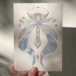 Rorschach's Lepidoptera 2, Version Cyanotype