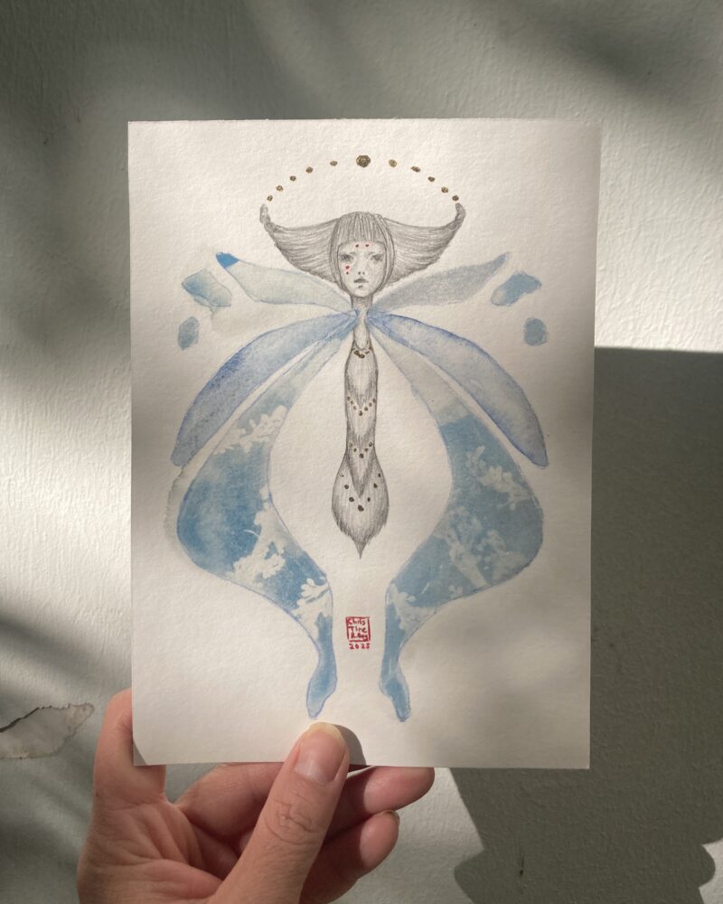 Rorschach's Lepidoptera 2, Version Cyanotype