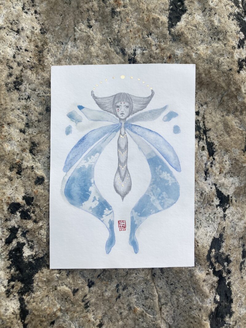 Rorschach's Lepidoptera 2, Version Cyanotype