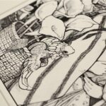 Close up of "The calla lilies vendor".