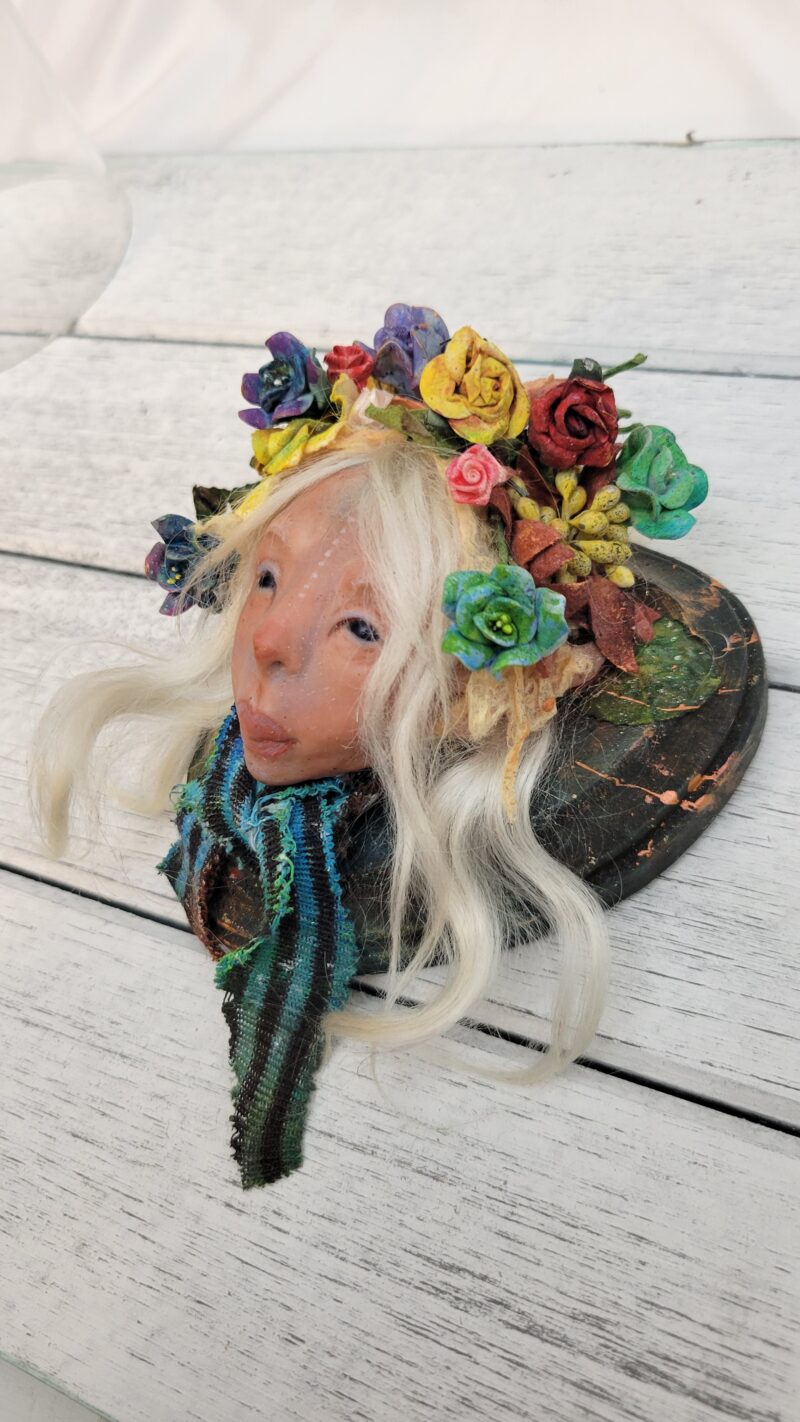 Lisa Sprite Hansen Kieri Flower Faerie Sculpture, Cosmic Love Side View