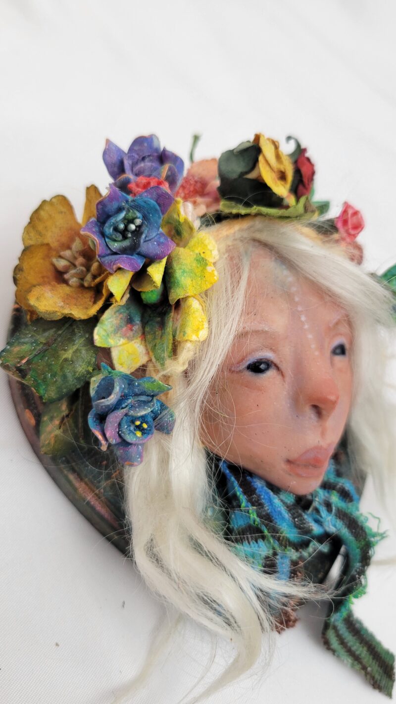 Lisa Sprite Hansen Kieri Flower Fae Sculpture, Closer view