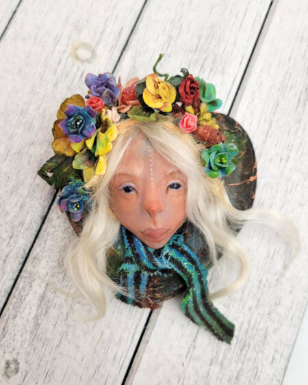 Full view Lisa Sprite Hansen Flower Fae Sculpture Kieri