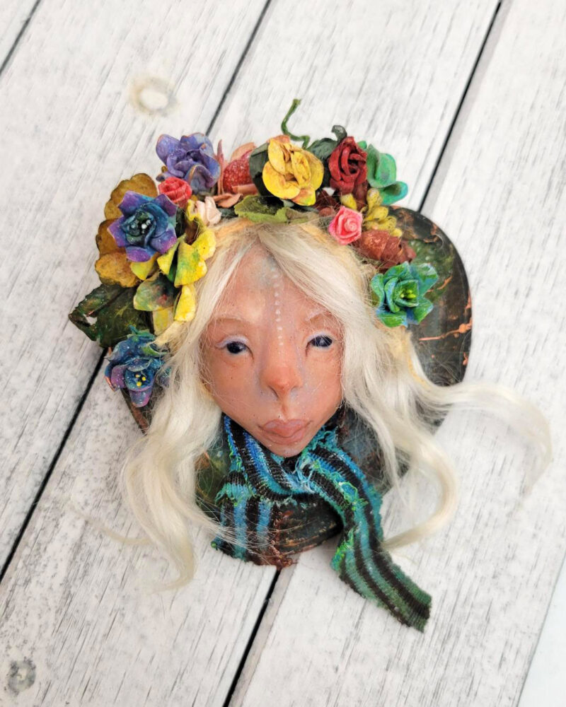 Full view Lisa Sprite Hansen Flower Fae Sculpture Kieri