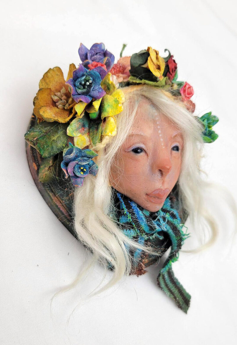 Lisa Sprite Hansen Kieri Flower Faerie Sculpture, Cosmic Love Alt Side View