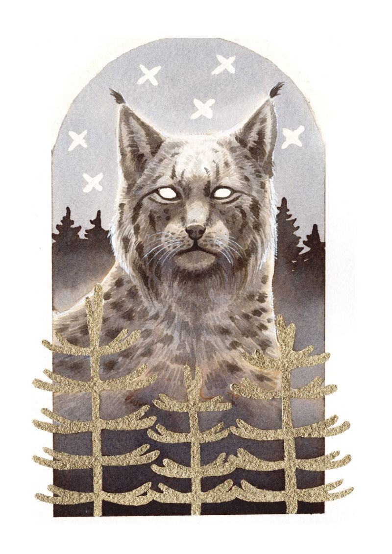 "Lynx Totem" by Nina Pommelin