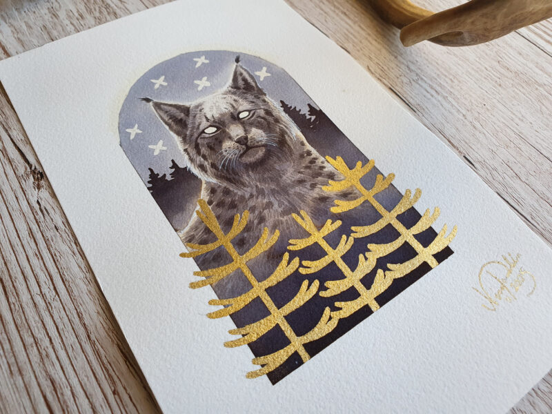 "Lynx Totem" by Nina Pommelin