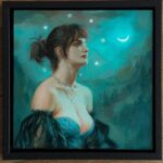 Night's spell - by Francesca Resta - framed