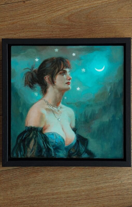 Night's spell - by Francesca Resta - framed
