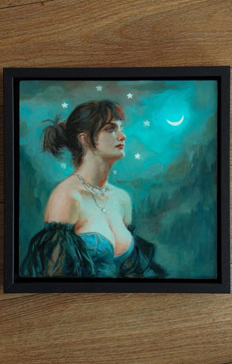 Night's spell - by Francesca Resta - framed