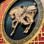 Year of the Horse Back Detail