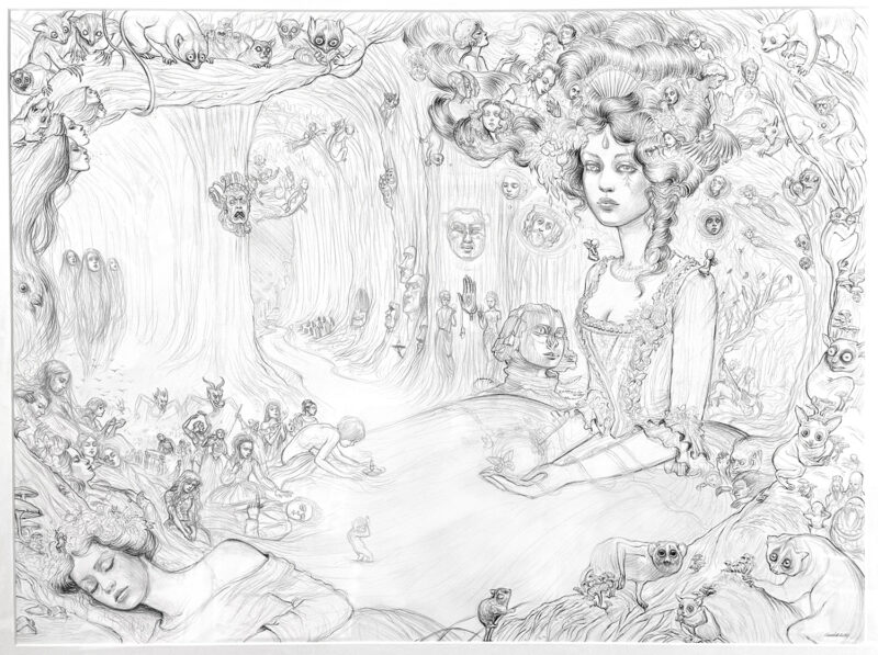 The Priestess Drawing