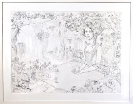 "The Priestess" framed