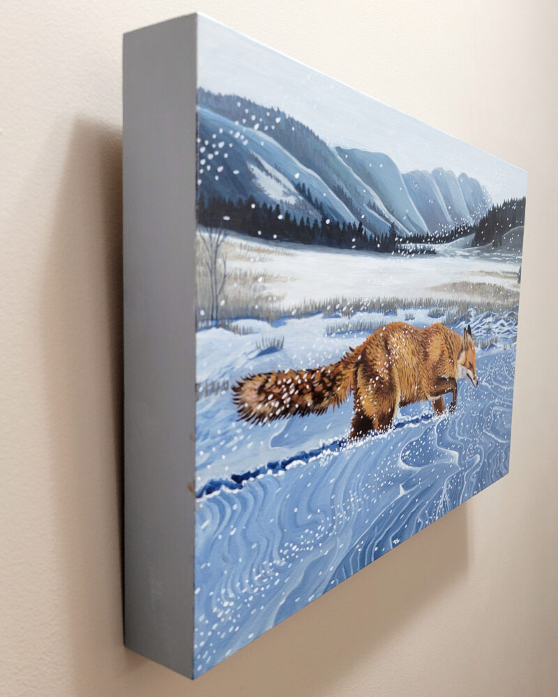 "Weathering" Acrylic Painting Angle View