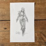 Greg Manchess drawing of Elektra.