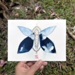 Rorschach's Lepidoptera 2, Version Cyanotype