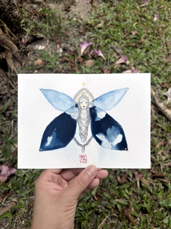 Rorschach's Lepidoptera 2, Version Cyanotype