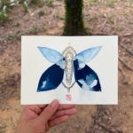 Rorschach's Lepidoptera 2, Version Cyanotype
