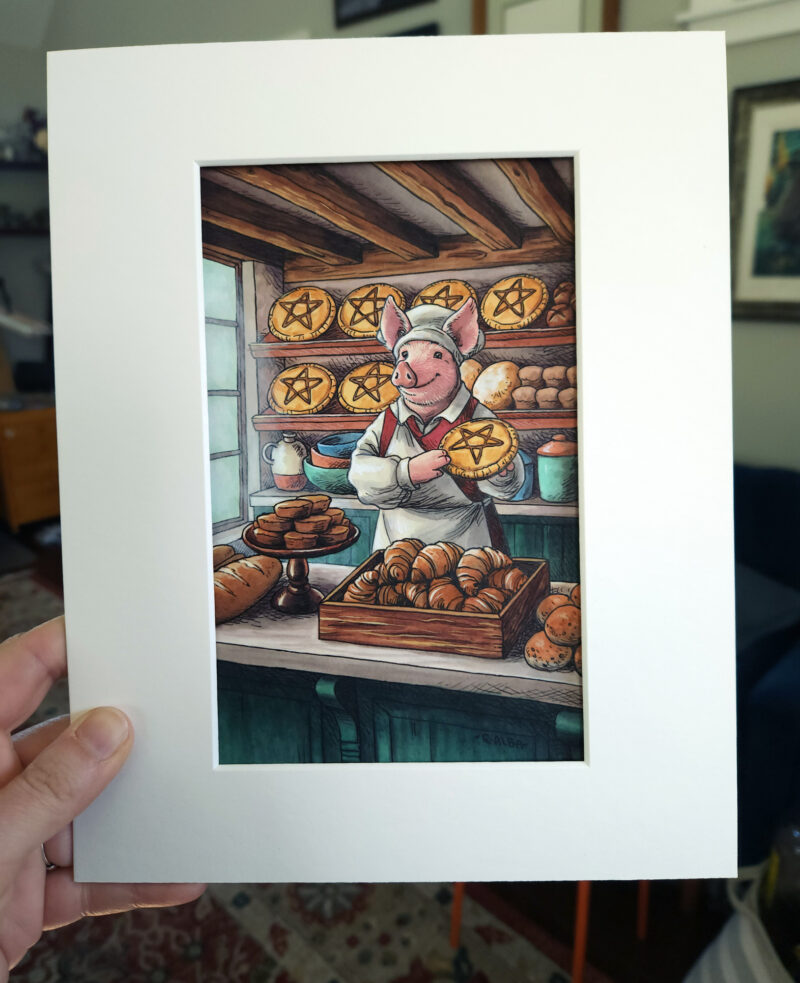 "Seven of Pentacles" by Elisabeth Alba