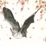 Hi res scan of original drawing "Haru II" by Stephanie Inagaki