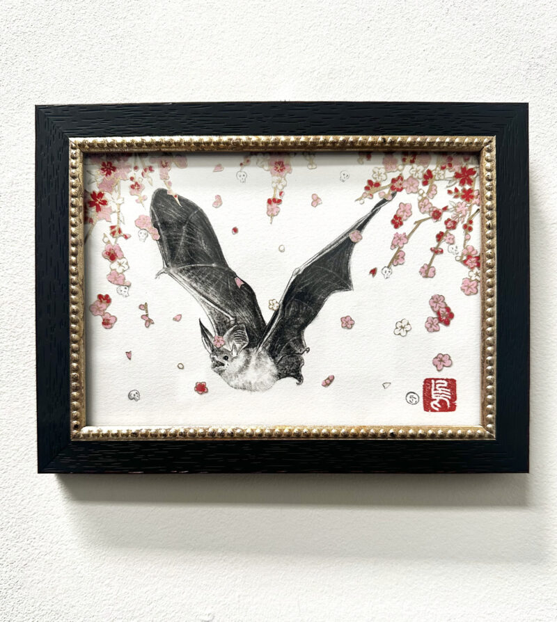 Framed "Haru II" original drawing by Stephanie Inagaki