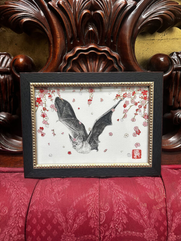 Framed "Haru II" original drawing by Stephanie Inagaki
