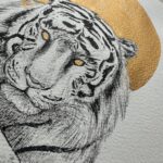 Spirit Guardiana: White Tiger by Marian Pham, detail 2