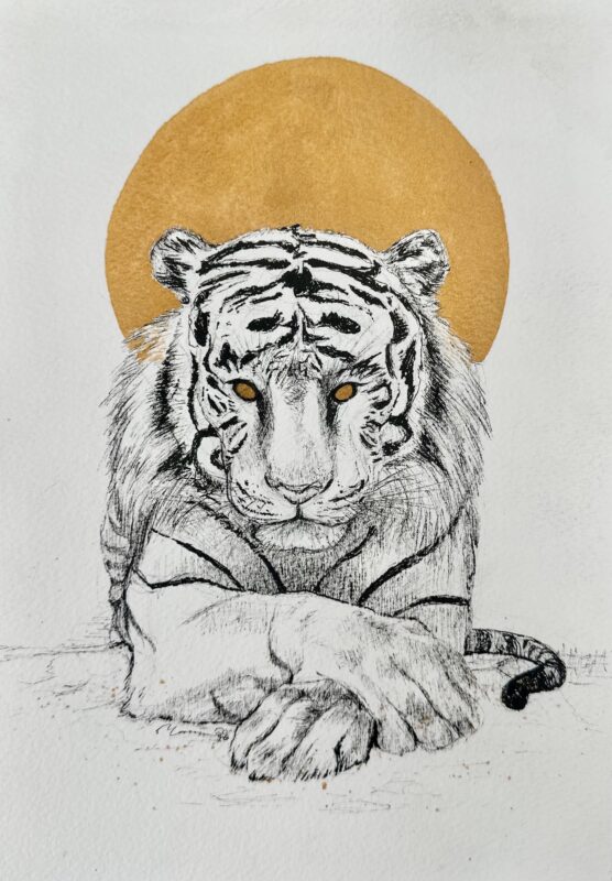 Spirit Guardiana: White Tiger by Marian Pham