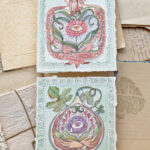 Watercolour painting dyptich of the secret language of love