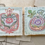 Watercolour painting dyptich of the secret language of love
