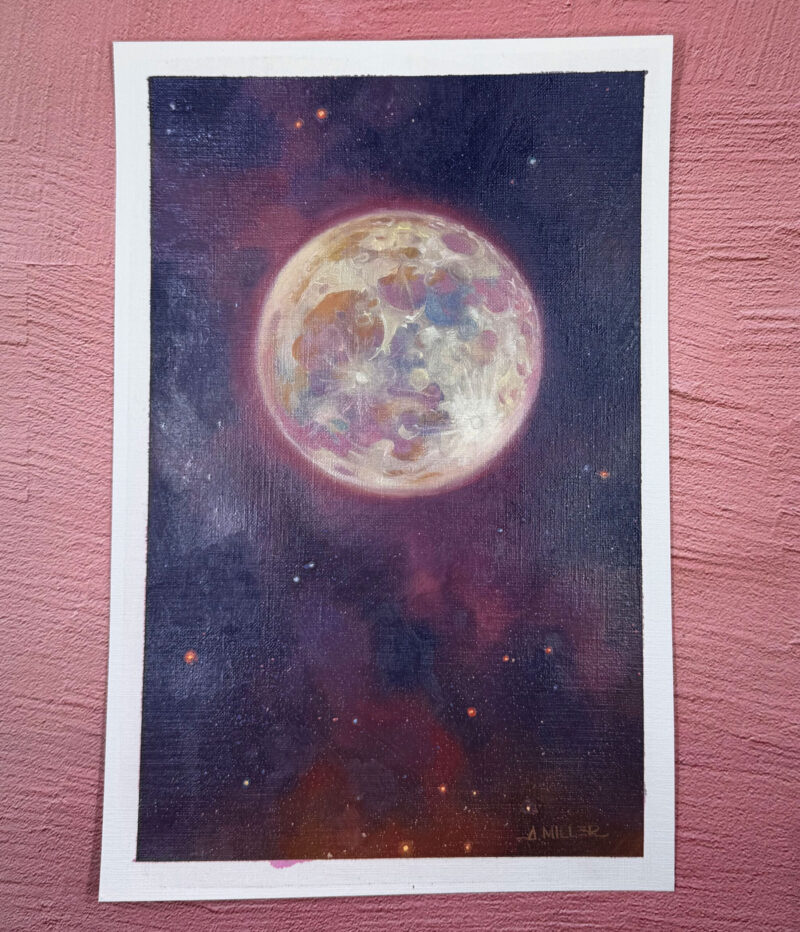 painting with edges of canvas