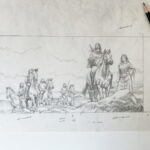 Greg Manchess sketch for The Lion of Ireland.