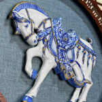 Cast Paper Horse Side Detail