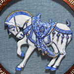Cast Paper Horse Detail