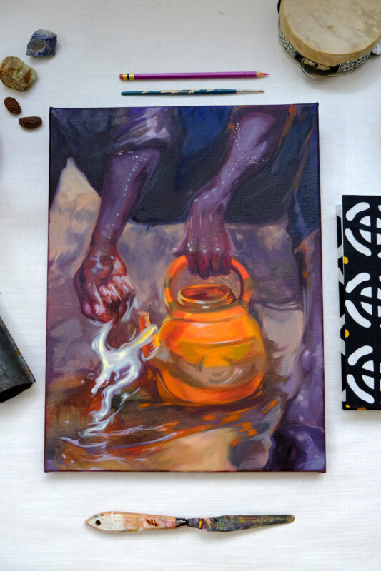 a painting by odera igbokwe