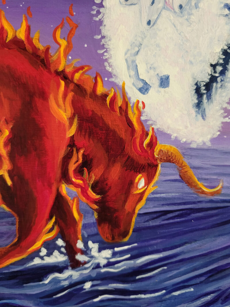 "The False Shining and the True", Acrylic Painting