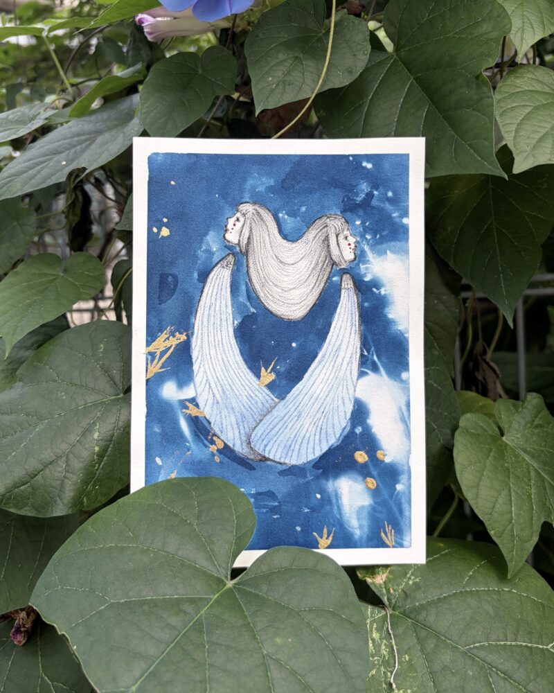 Rorschach's Lepidoptera 4, Version Cyanotype