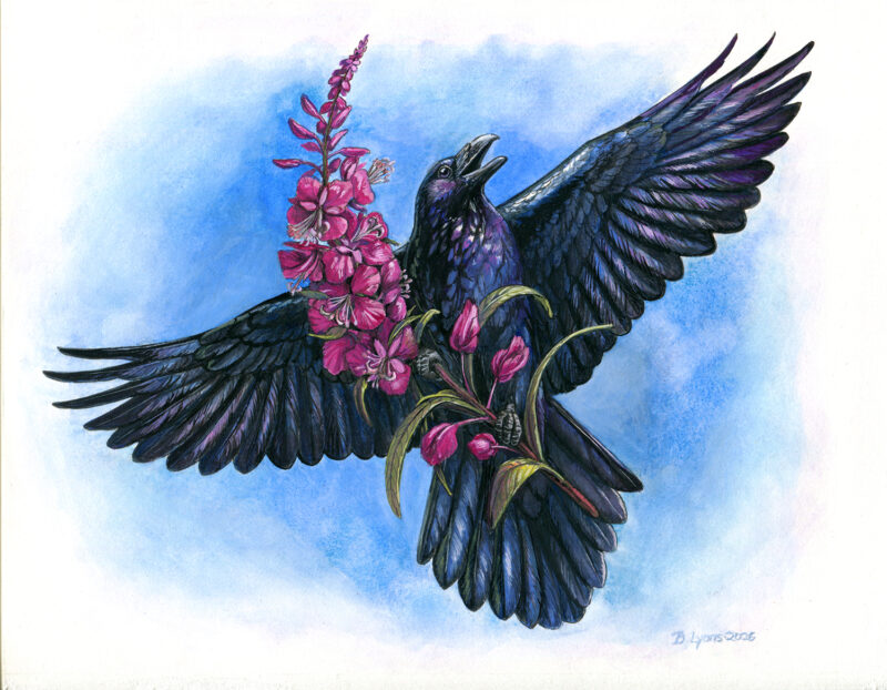 summer revelry - watercolor and gouache painting