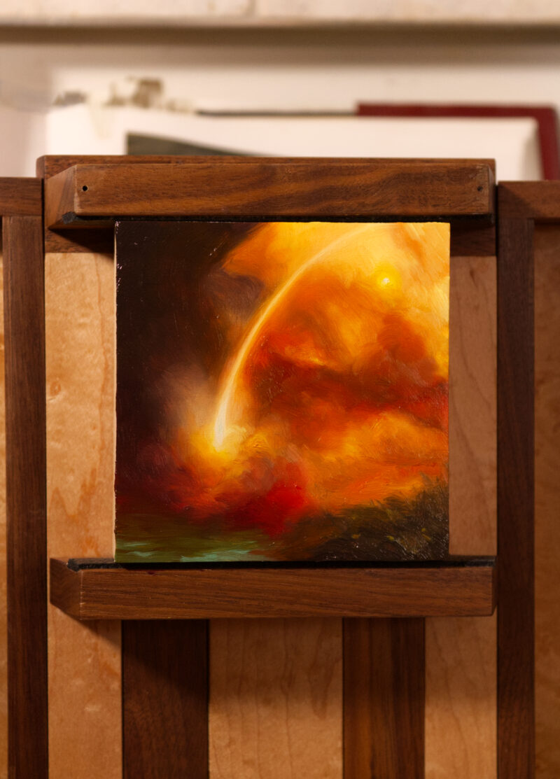 ‘Stilla’ by Olivia Di Gregorio, in situ on the pochade