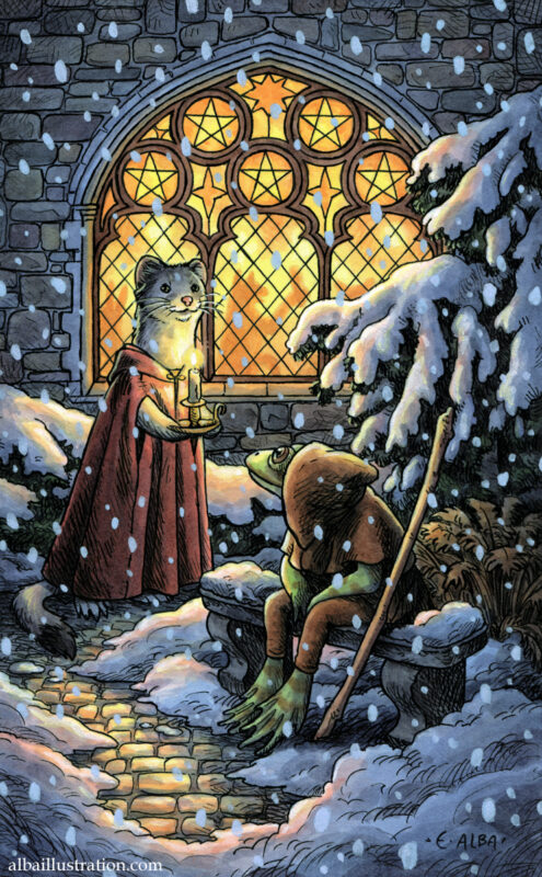 "Five of Pentacles" by Elisabeth Alba