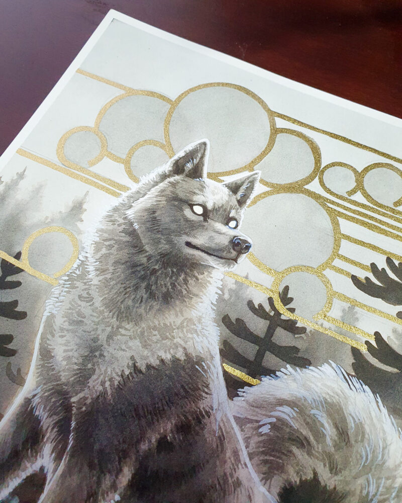 "Origin of Dog" by Nina Pommelin