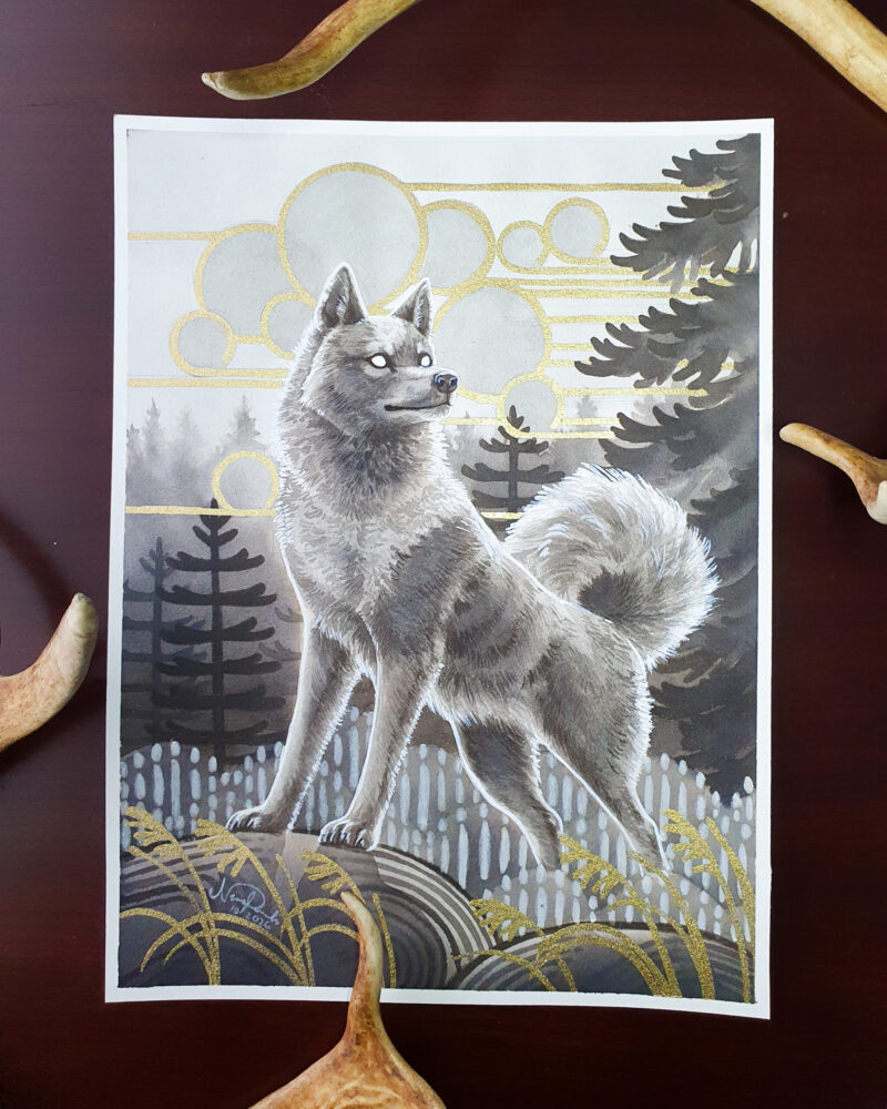 "Origin of Dog" by Nina Pommelin