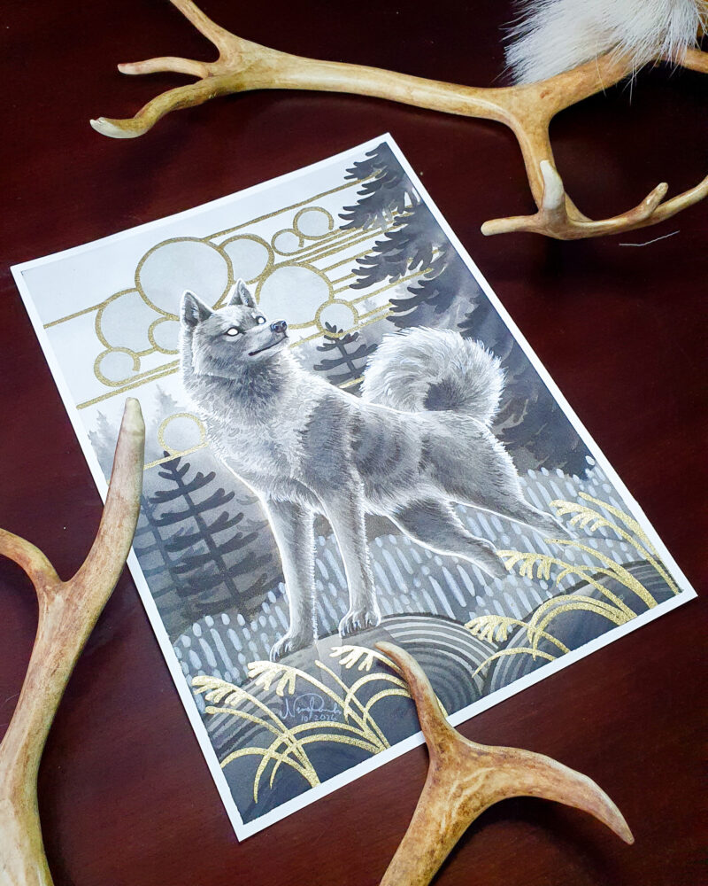 "Origin of Dog" by Nina Pommelin